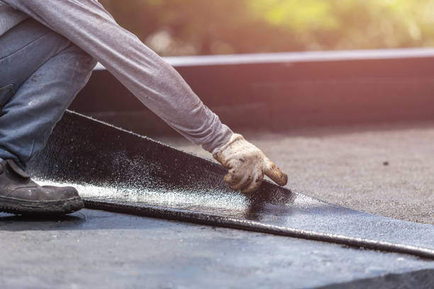 Professional Basement Waterproofing technician working in Rock Island, WA
